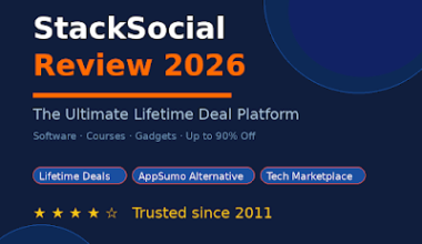 Featured image for GrabbedDeals titled StackSocial Review 2026, describing the ultimate lifetime deal platform for software, courses and gadgets with up to 90 percent off and a trusted history since 2011.