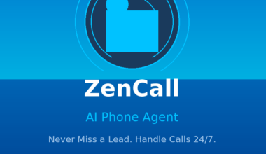 A featured promotional banner titled ZenCall AI Phone Agent displaying an abstract blue folder and phone call icon inside radar rings, with the subtitle Never Miss a Lead. Handle Calls 24/7. and a call-to-action button reading Lifetime Deal on DealFuel.
