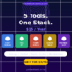 A featured promotional banner titled DealMirror Bundle Vol 1: 5 Tools. One Stack. on grabbeddeals.online, showcasing five colored software app icons for Hostverge, Talkify, Formbuild, Shortybuild, and Membroship with a call-to-action button to grab the bundle for $15 a year.