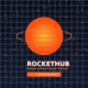 Featured image for GrabbedDeals titled RocketHub Lifetime Software Deals Platform, featuring a stylized orange planet with a ring against a dark starry grid background and a dedicated call to action for entrepreneurs.