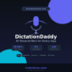 A featured promotional banner titled DictationDaddy: AI Voice-to-Text for Every App on GrabbedDeals.online, showcasing a blue microphone logo and detailing a RocketHub lifetime deal starting at a $49 one-time payment. The graphic highlights performance metrics of 98-99% accuracy across 101 languages, with OS badges indicating compatibility for Mac, Windows, Android, Chrome, and iOS coming soon.