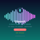 A featured promotional banner titled GSpeech AI Text-to-Speech for Your Website set against a vertical gradient backdrop that shifts from dark navy at the top to deep teal at the bottom, featuring the footer label grabbeddeals.online. The center displays a large, symmetrical audio frequency waveform graphic composed of vertical bars transitioning from teal to light purple and pink. A circular teal and navy microphone icon rests on top of the central bars. Key features are listed in gray: 230+ Voices | 70+ Languages | Real-Time Audio. A bright coral rounded button below reads AppSumo Lifetime Deal, accented underneath by the metric 4.9/5 43 Reviews highlighted in bright yellow text.